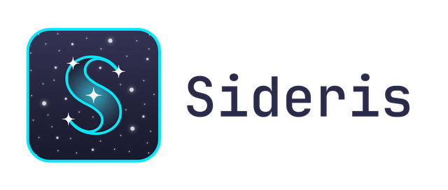The same logo with a transparent background, the name set in navy, shown here on white